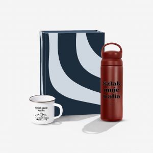 Zestaw podarunkowy SZLAK MNIE TRAFIA prezent dla mi�o�nika g�r personalizowany bidon kubek z nadrukiem