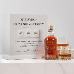 Whisky dla szefa LICZ SI KONTAKTY mieszny zestaw prezentowy