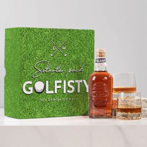 Zestaw whisky ze szklankami POMYSŁ NA PREZENT DLA GOLFISTY