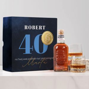 Zestaw z whisky na 40 PARAGRAF prezent na urodziny dla prawnika