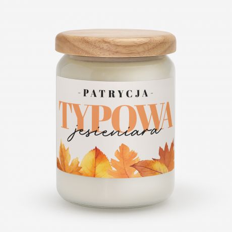Personalizowana �wieca TYPOWA JESIENIARA 