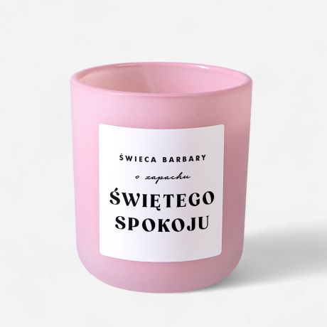 Personalizowana �wieczka �WI�TY SPOK�J prezent na odej�cie z pracy