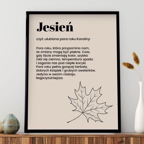 Plakat JESIE� prezent dla jesieniary