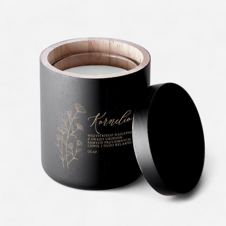 �wieca z grawerem NA URODZINY