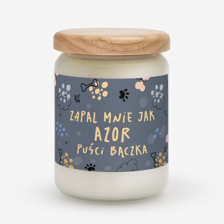 �wieca z naturalnego wosku �MIESZNY PREZENT DLA MI�O�NICZKI PS�W