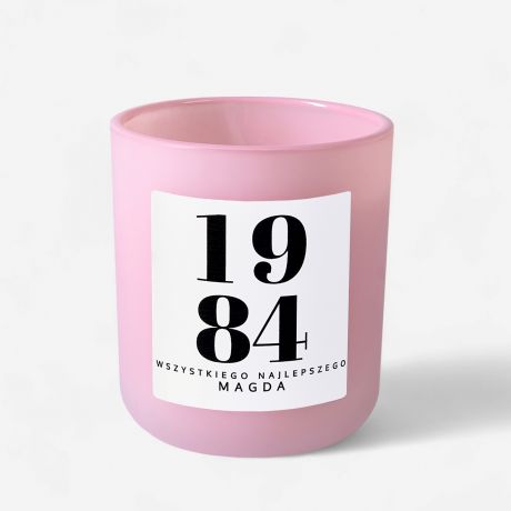 Zapachowa �wieca NA URODZINY dla niej