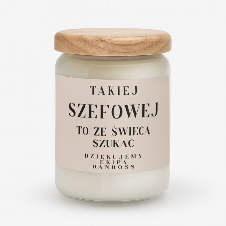 �wieca zapachowa ZE �WIEC� SZUKA� prezent dla szefowej