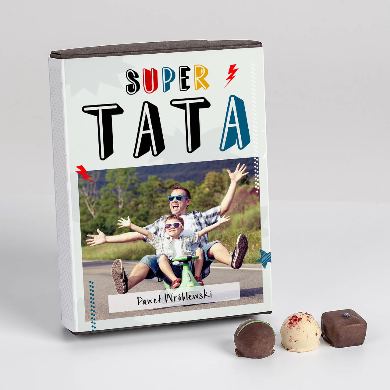 Prezent Dla Taty Od Małych Dzieci Czekoladki personalizowane PREZENT DLA TATY od dziecka