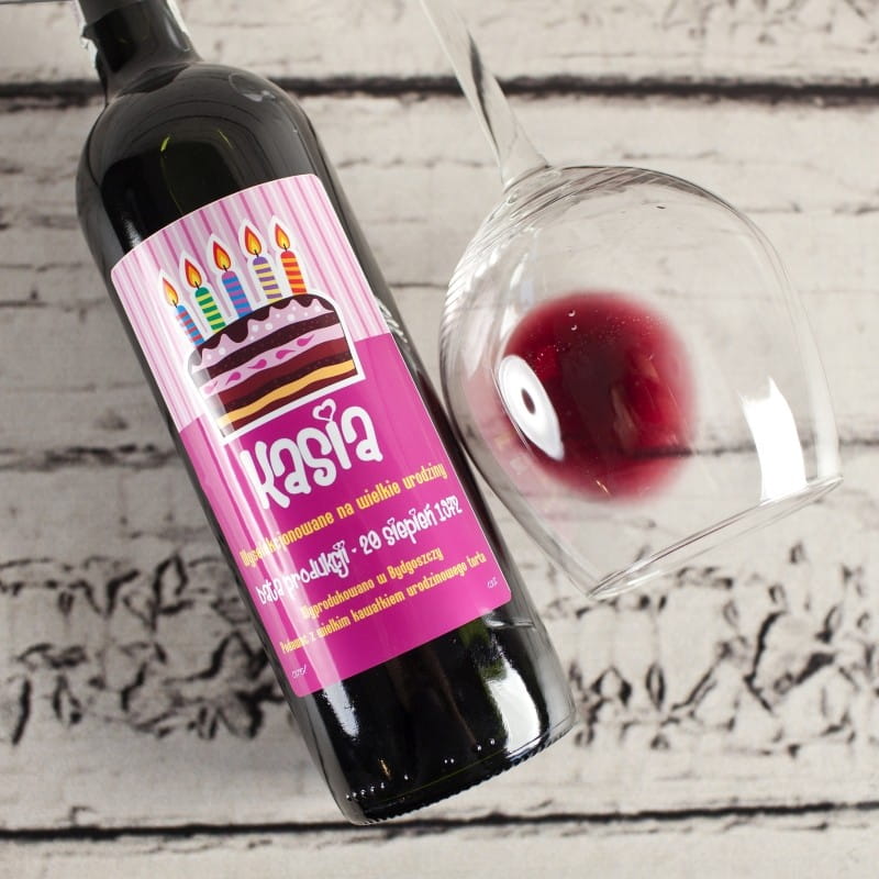 Czerwone Wino Bezalkoholowe Twoje Urodziny
