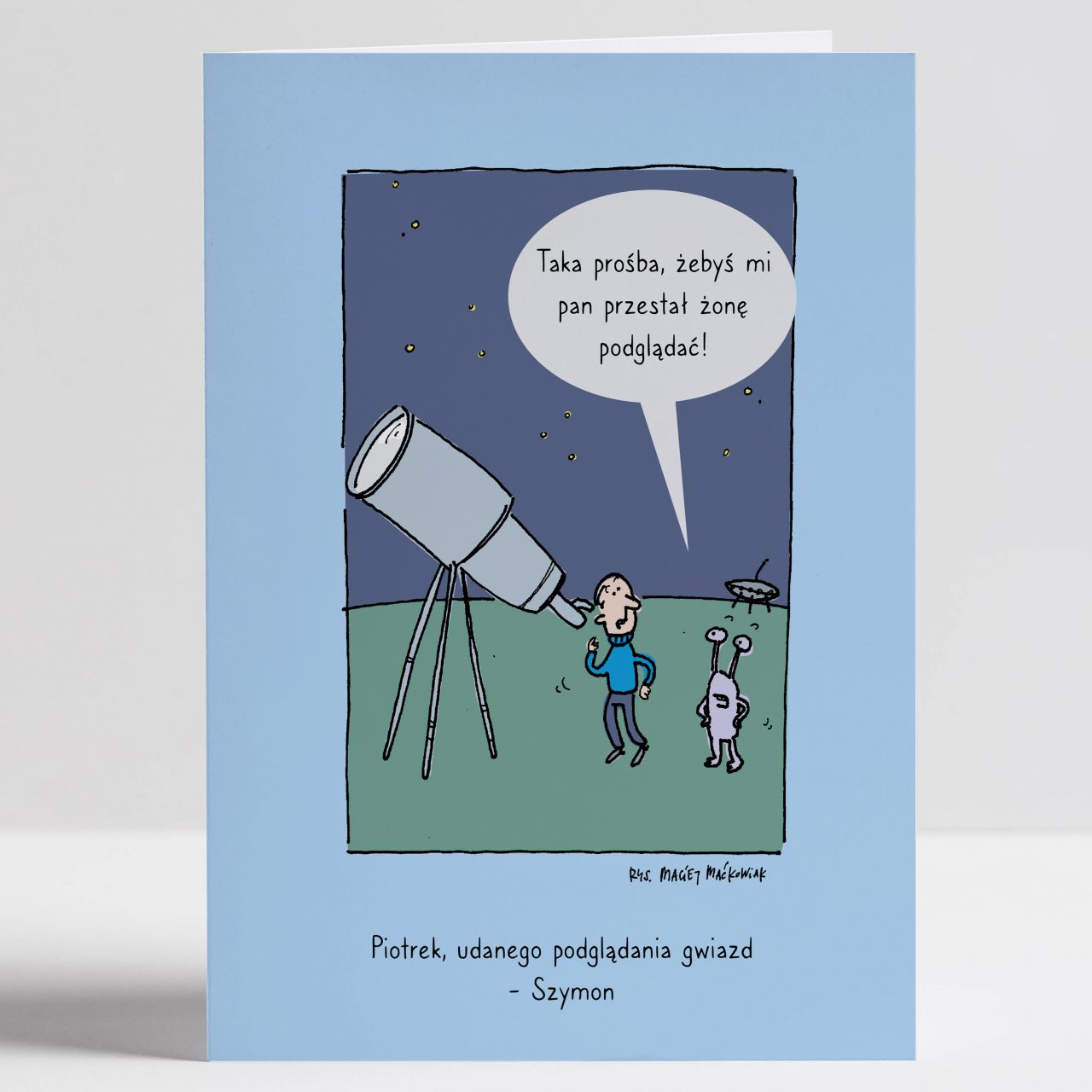 Kartka dla miłośnika astronomii