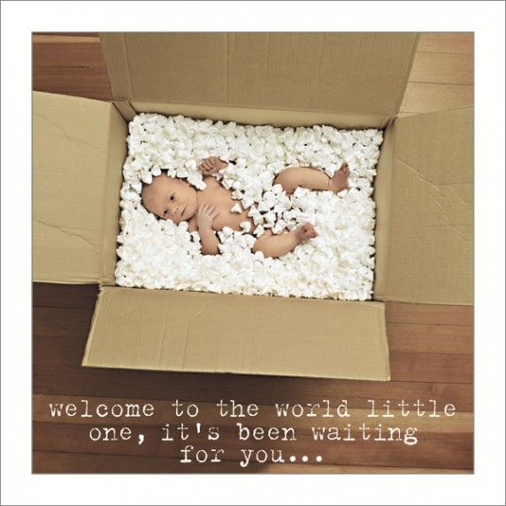 Kartka na narodziny dziecka NEW BABY- WELCOME TO THE WORLD