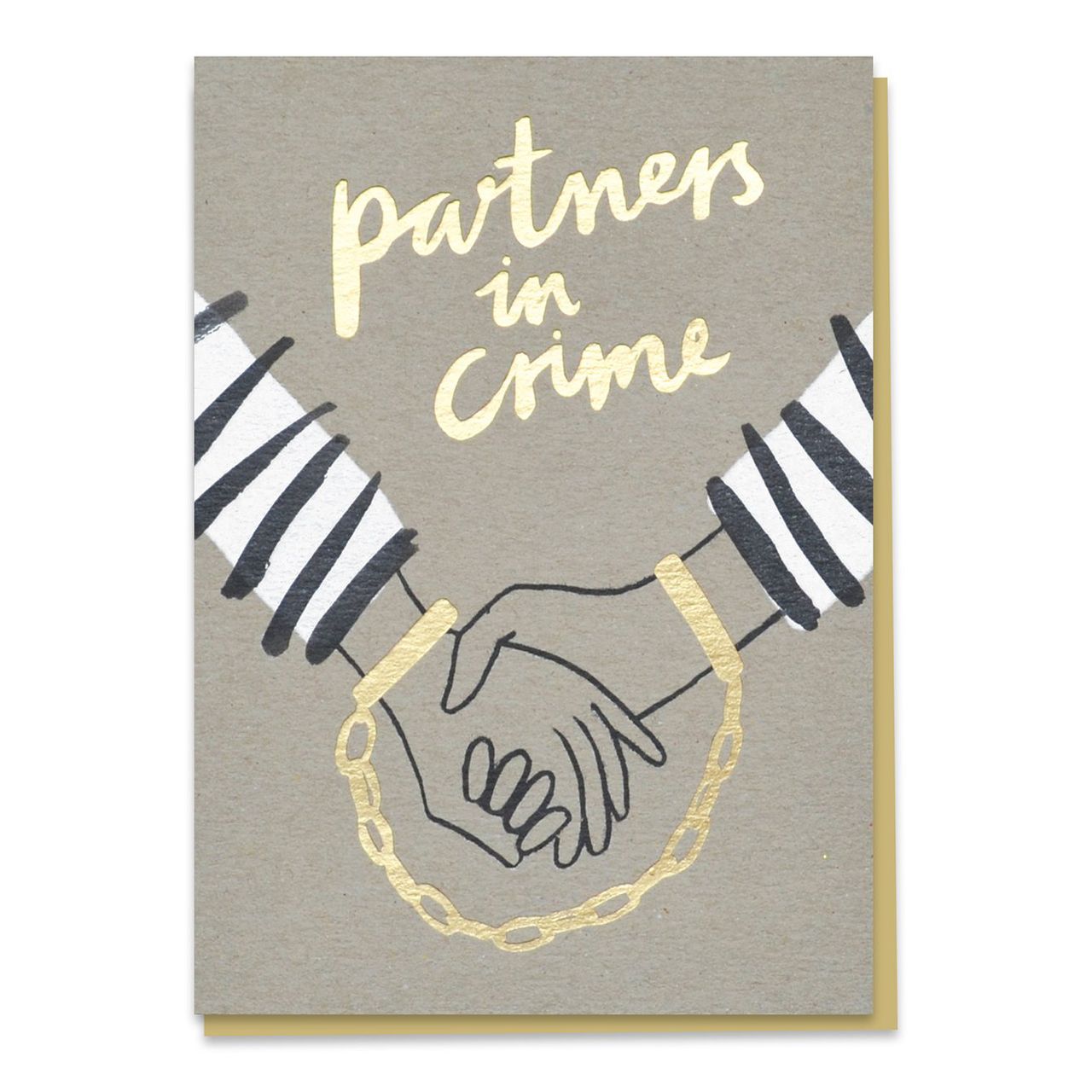Śmieszna kartka z okazji ślubu PARTNERS IN CRIME