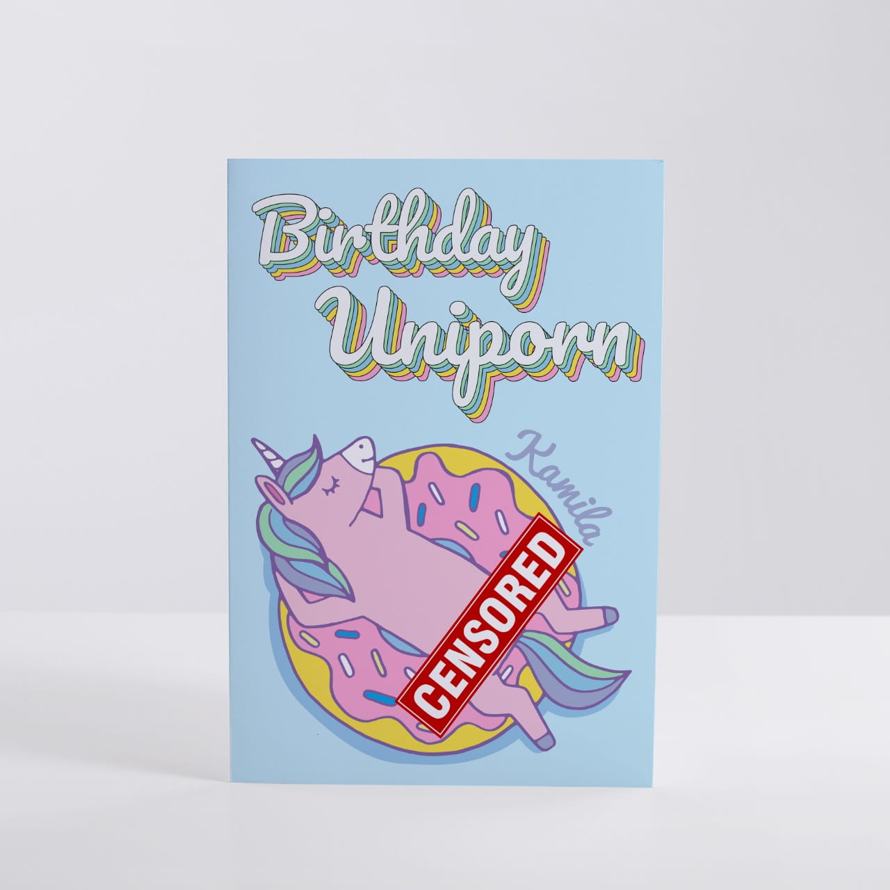 Kartka urodzinowa z jednorożcem dla przyjaciółki UNIPORN