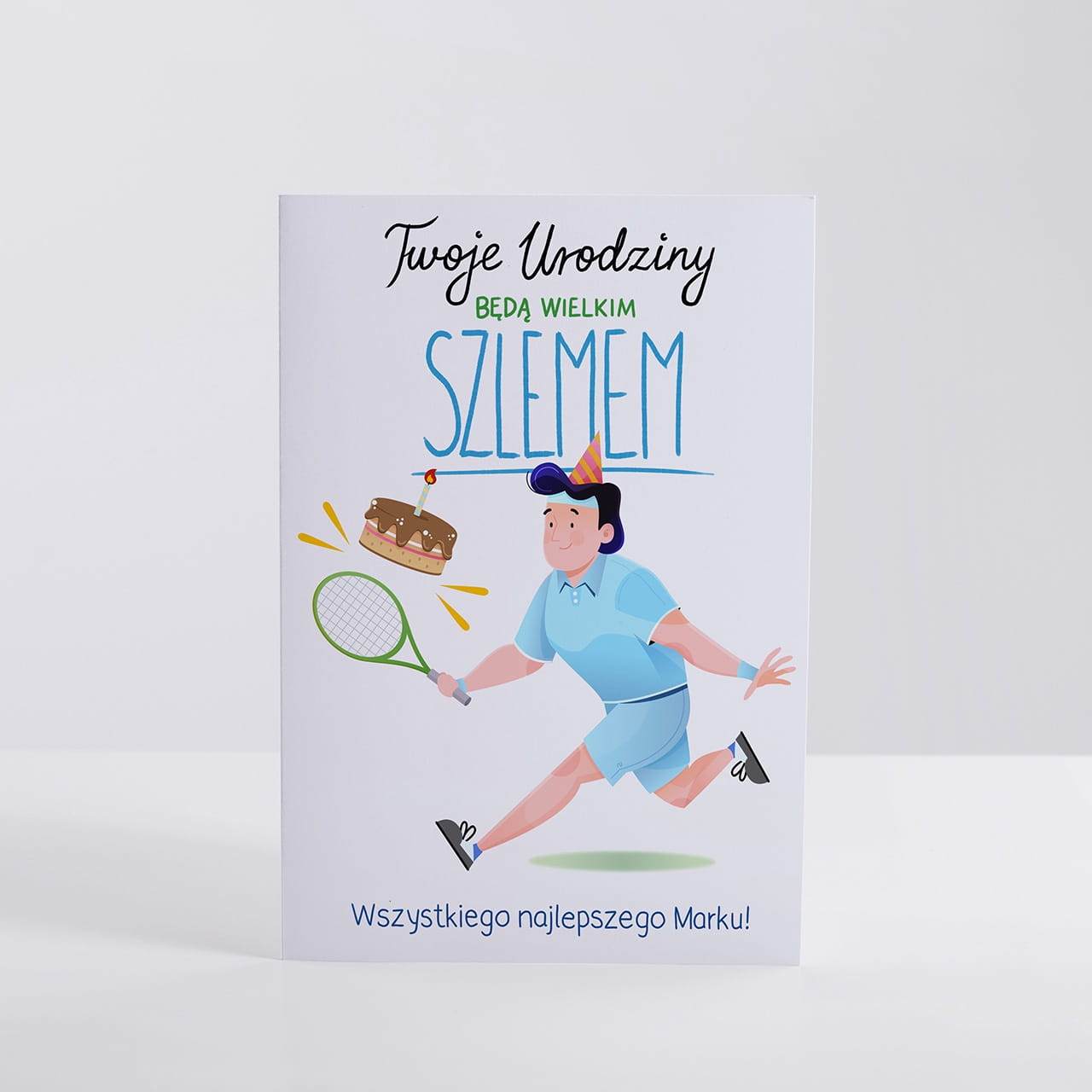 Kartka urodzinowa dla tenisisty WIELKI SZLEM