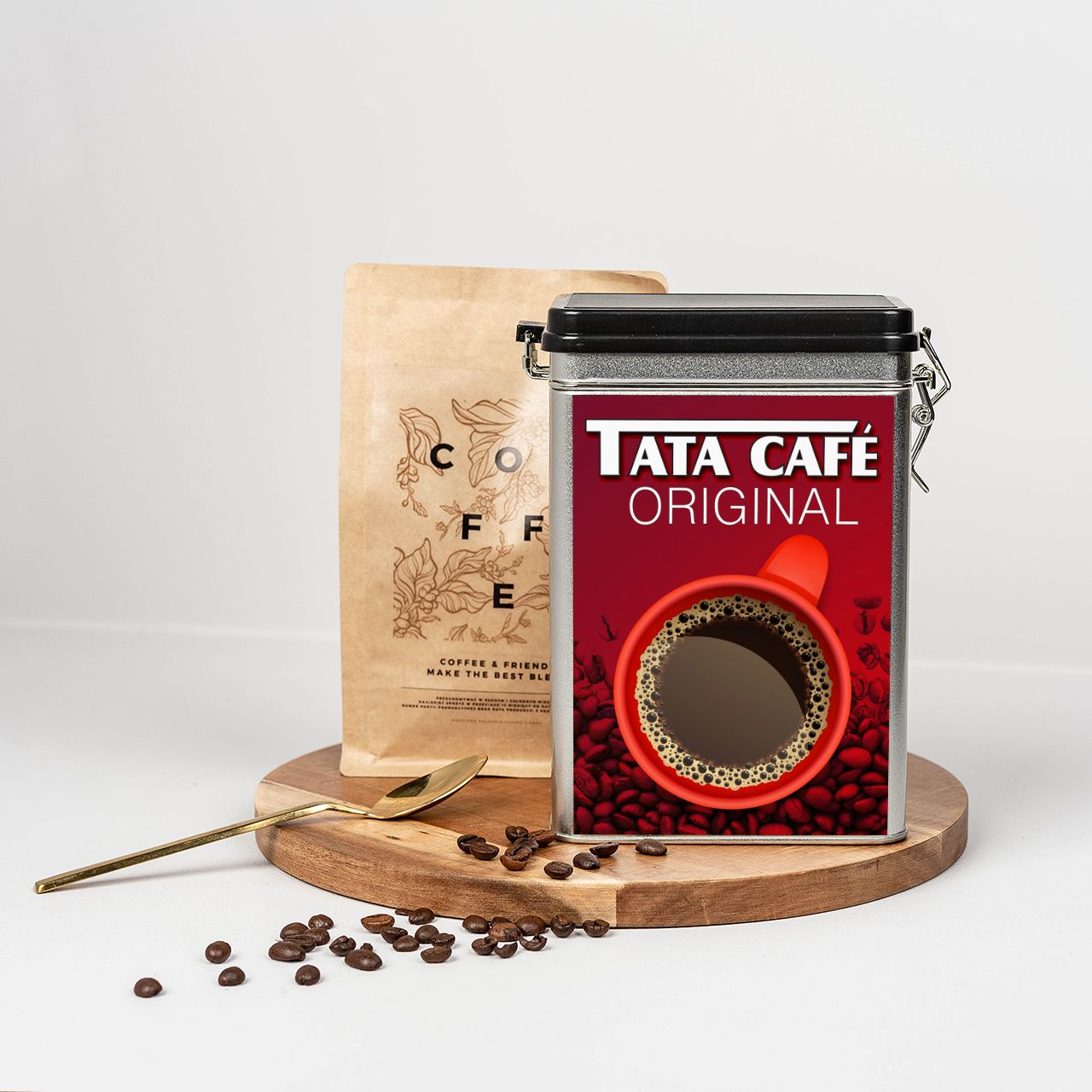 Kawa personalizowana TATA CAFE prezent na urodziny dla taty