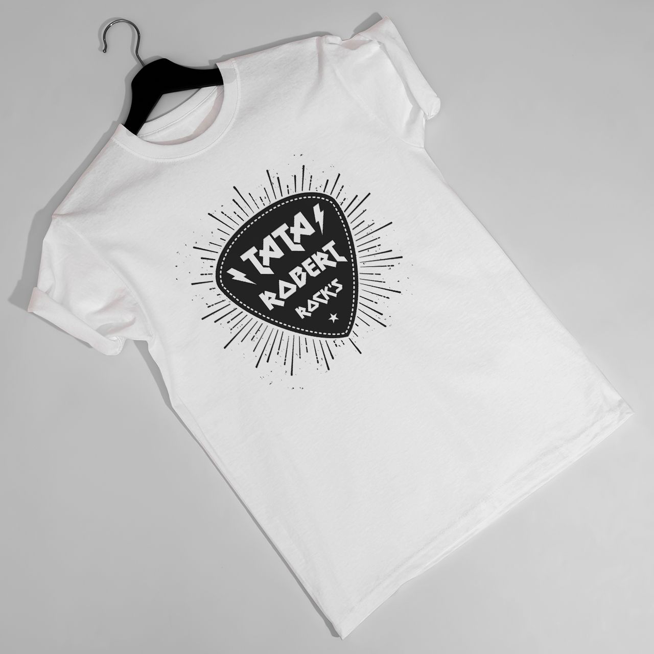 Koszulka dla taty muzyka TATA ROCK`S - S