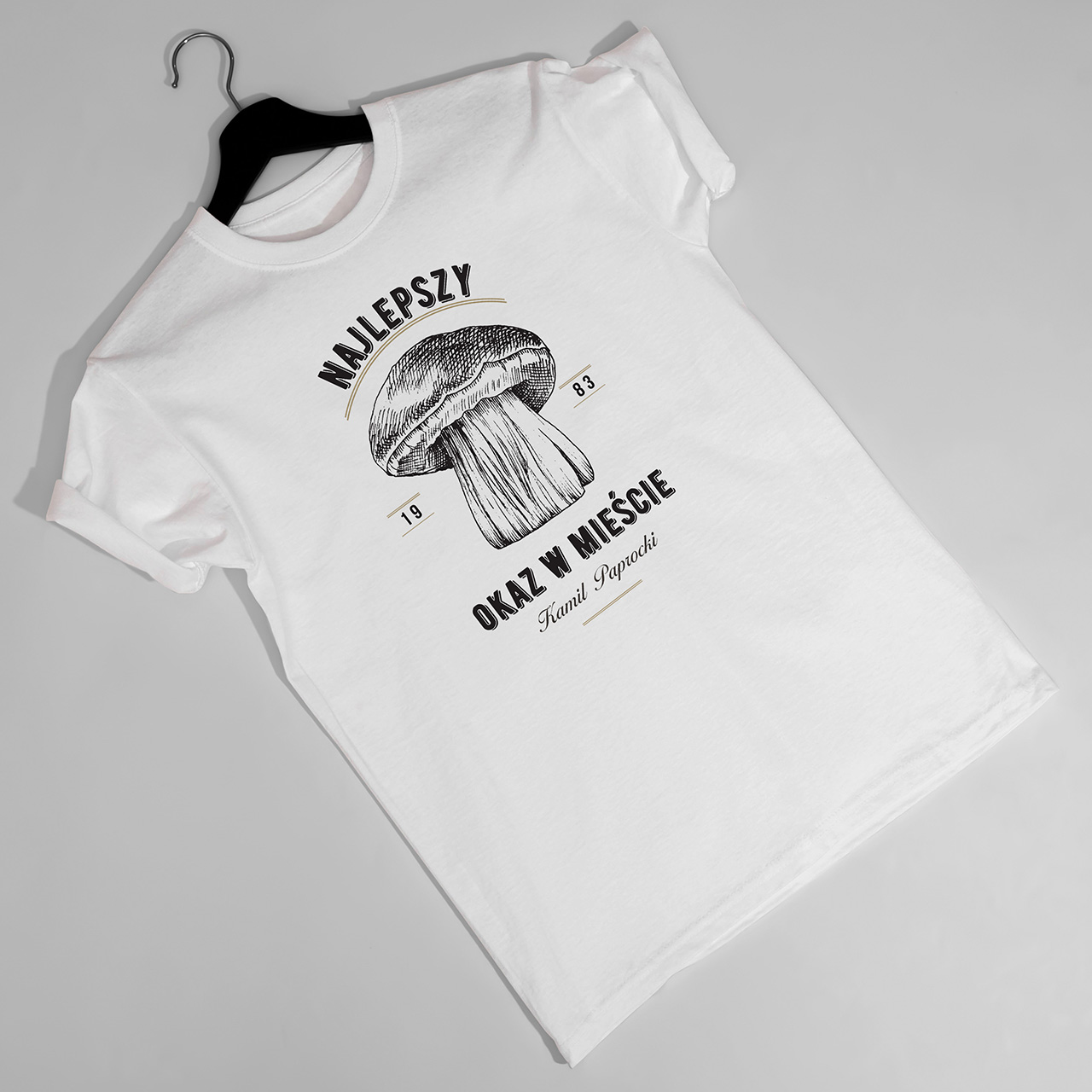 Personalizowana koszulka grzybiarza NAJLEPSZY OKAZ - S