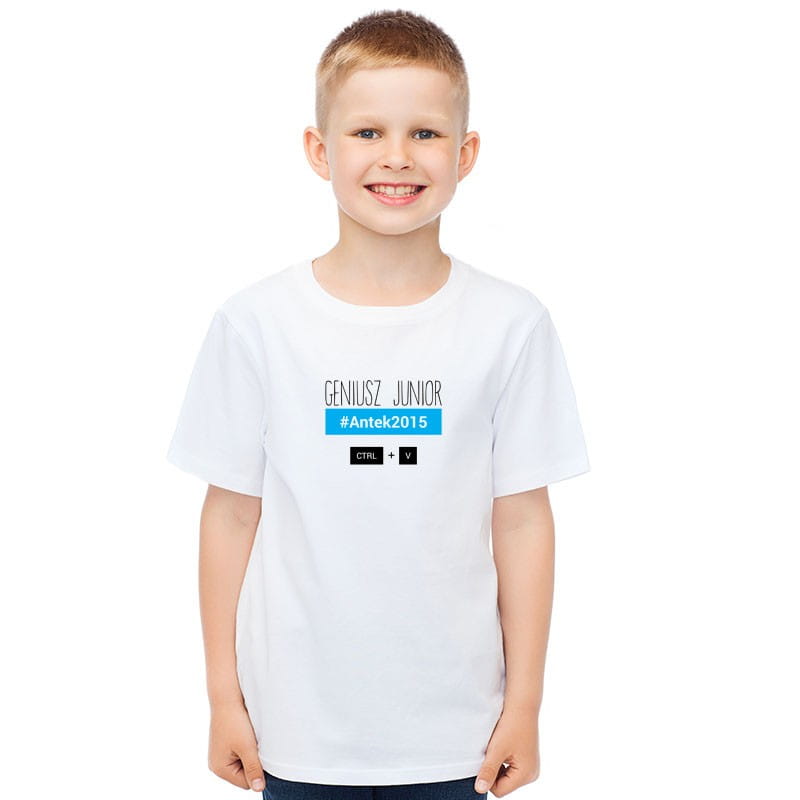 T-shirt dla dzieci z nadrukiem GENIUSZ