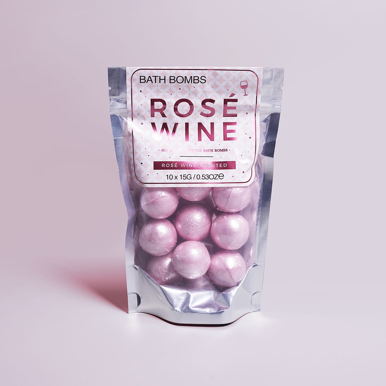 Kule do kąpieli ROSE WINE prezent dla miłośniczki wina