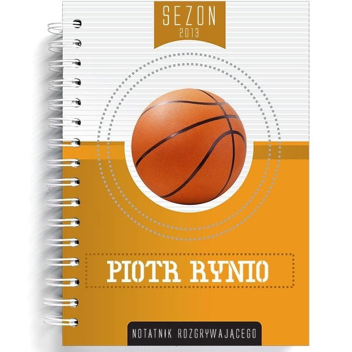 Notatnik personalizowany B5 KOSZYKÓWKA prezent dla koszykarza