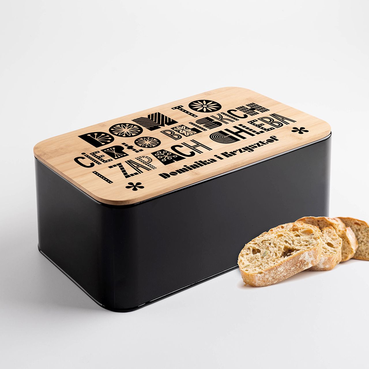 Personalizowany chlebak DOMOWE CIEPŁO prezent na parapetówkę