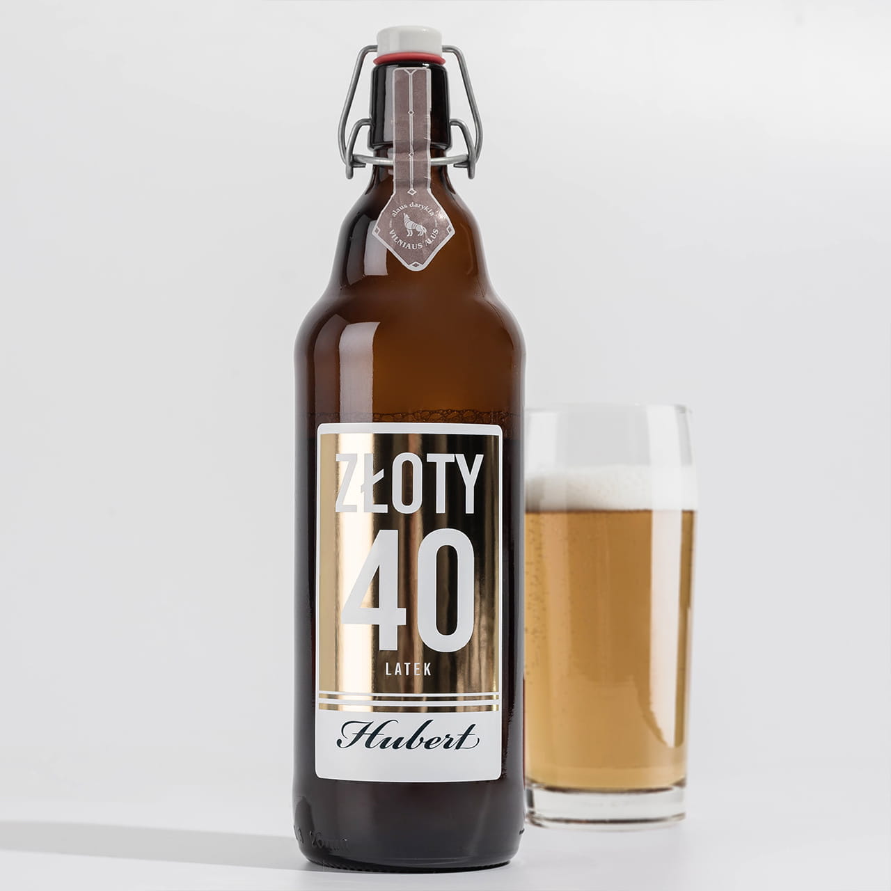 Piwo personalizowane PREZENT NA 40 URODZINY 1 litr