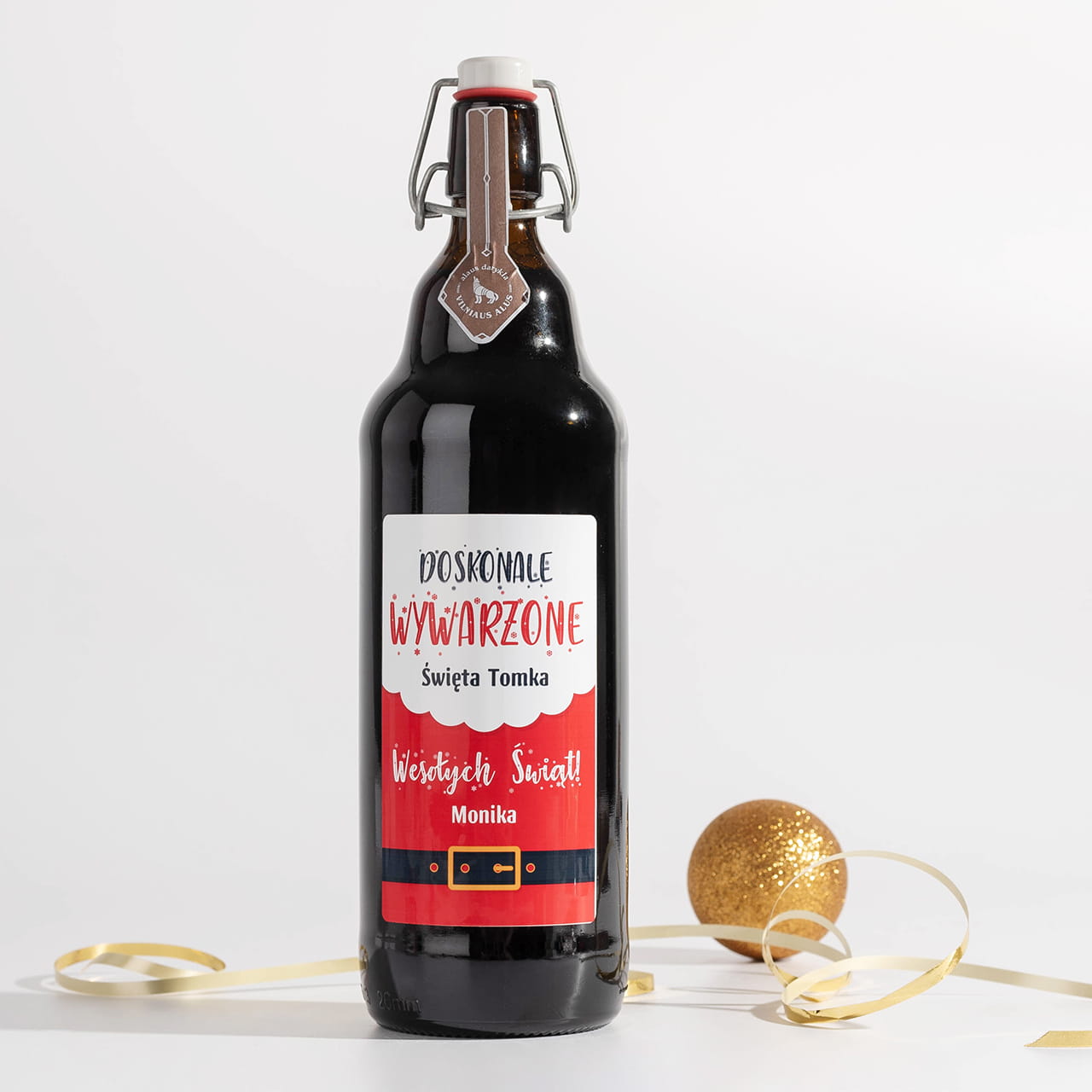 Litewskie piwo świąteczne PREZENT DLA BRATA NA ŚWIĘTA 1 litr