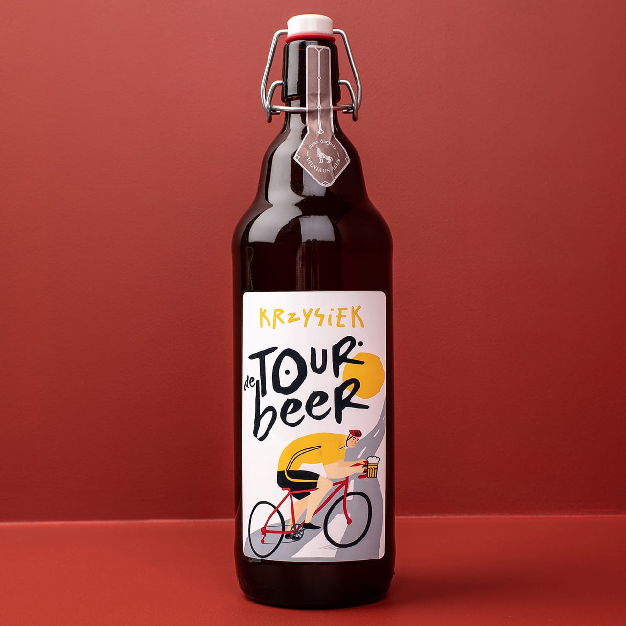 Piwo litrowe TOUR DE BEER prezent dla kolarza