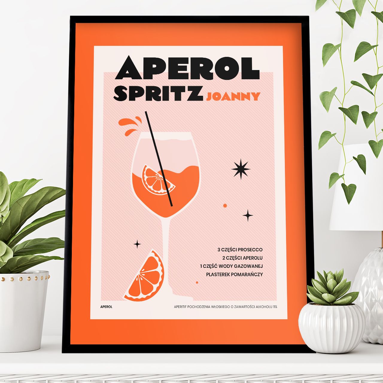 Plakat Aperol Spritz POMYSŁ NA PREZENT DLA PRZYJACIÓŁKI