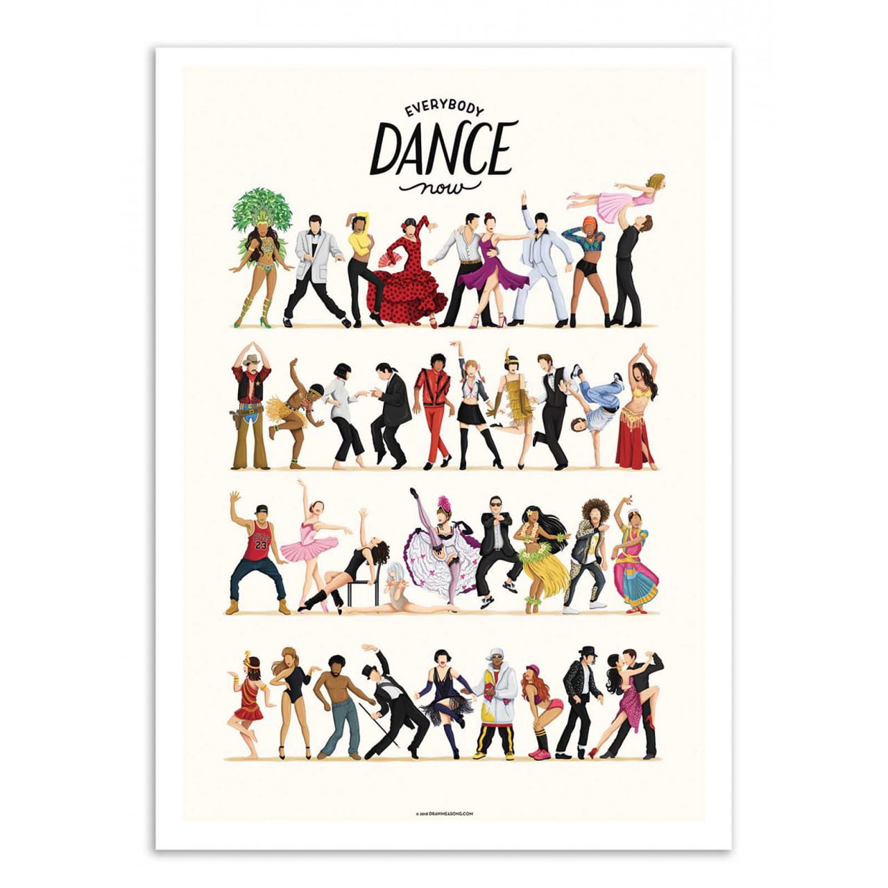 Plakat TANIEC - EVERYBODY DANCE 50 x 70cm