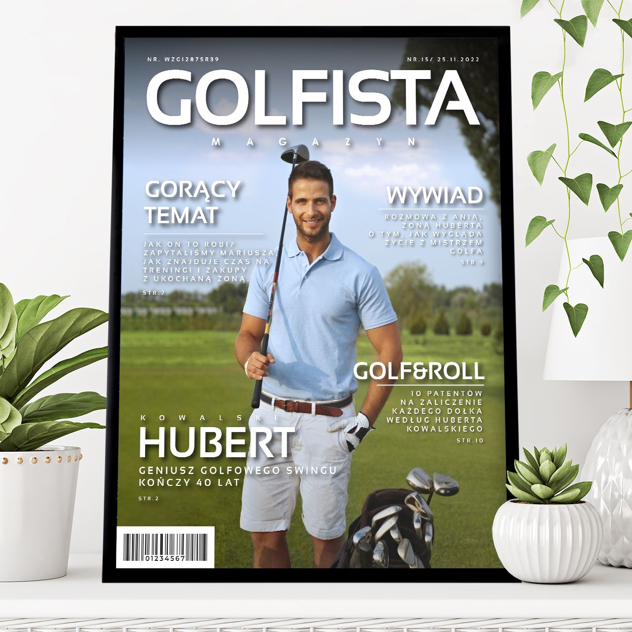 Plakat ze zdjęciem MAGAZYN GOLFISTA prezent dla fana golfa