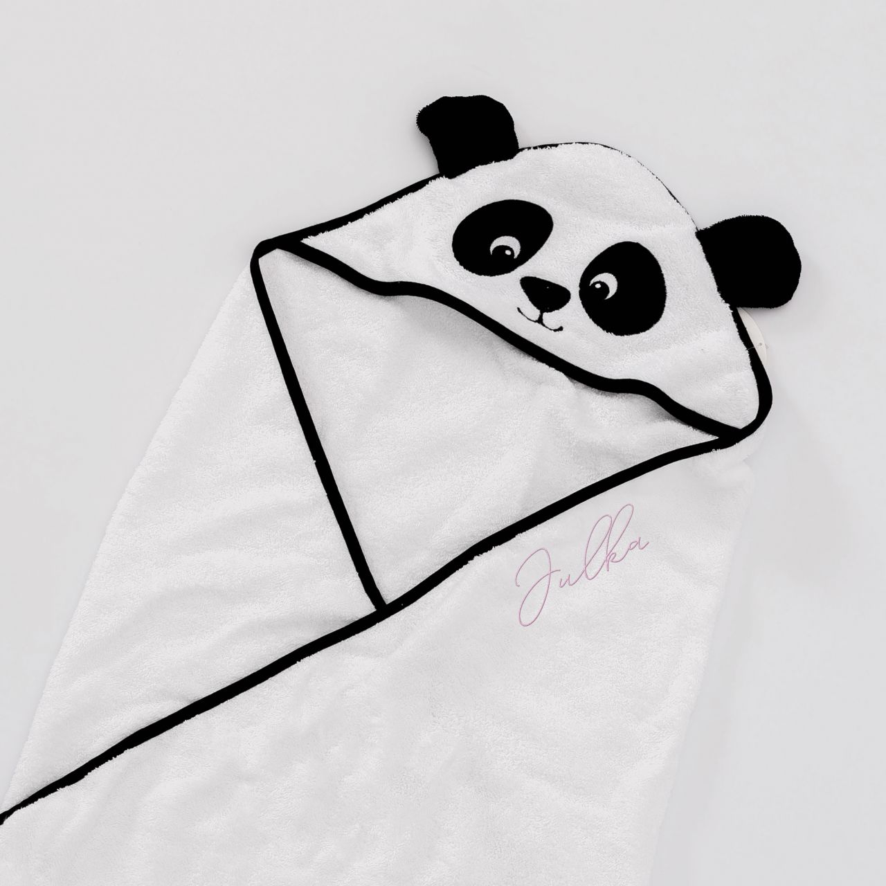 Personalizowany ręcznik po kąpieli PANDA prezent dla córeczki