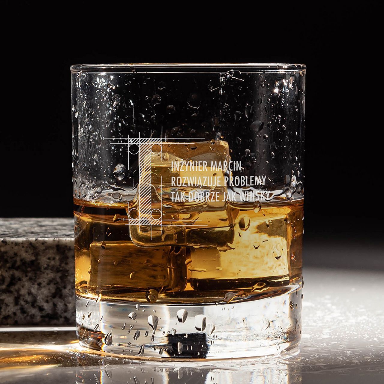 Szklanka do whisky PREZENT DLA INŻYNIERA