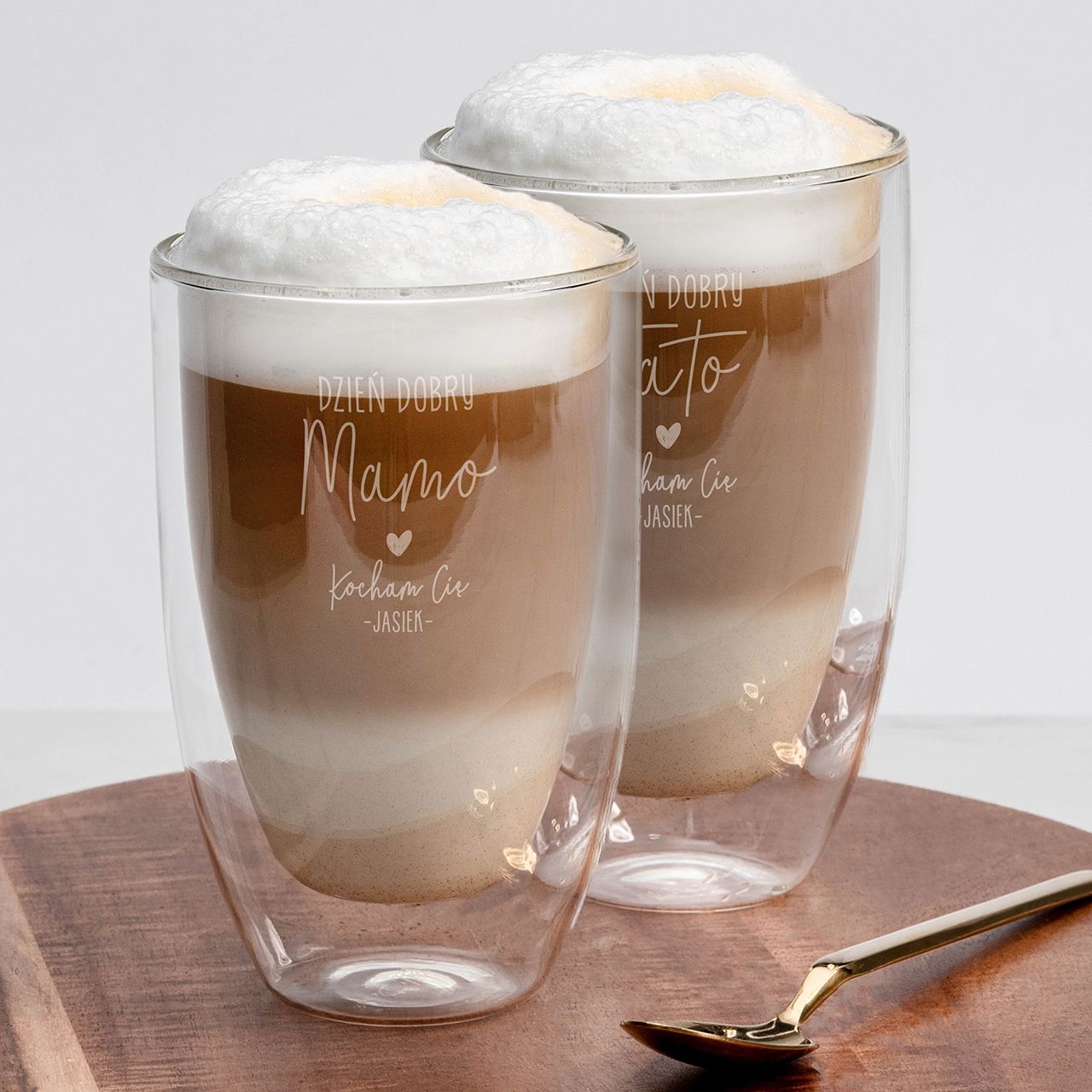 Szklanki termiczne do latte WSPÓLNY PREZENT DLA RODZICÓW