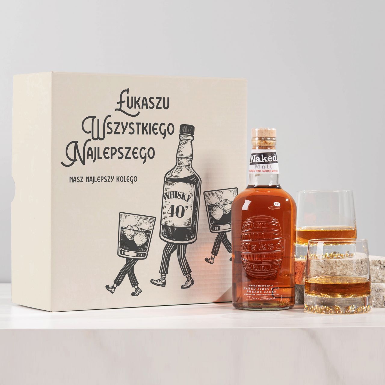 Whisky na prezent urodzinowy PREZENT NA 40 URODZINY