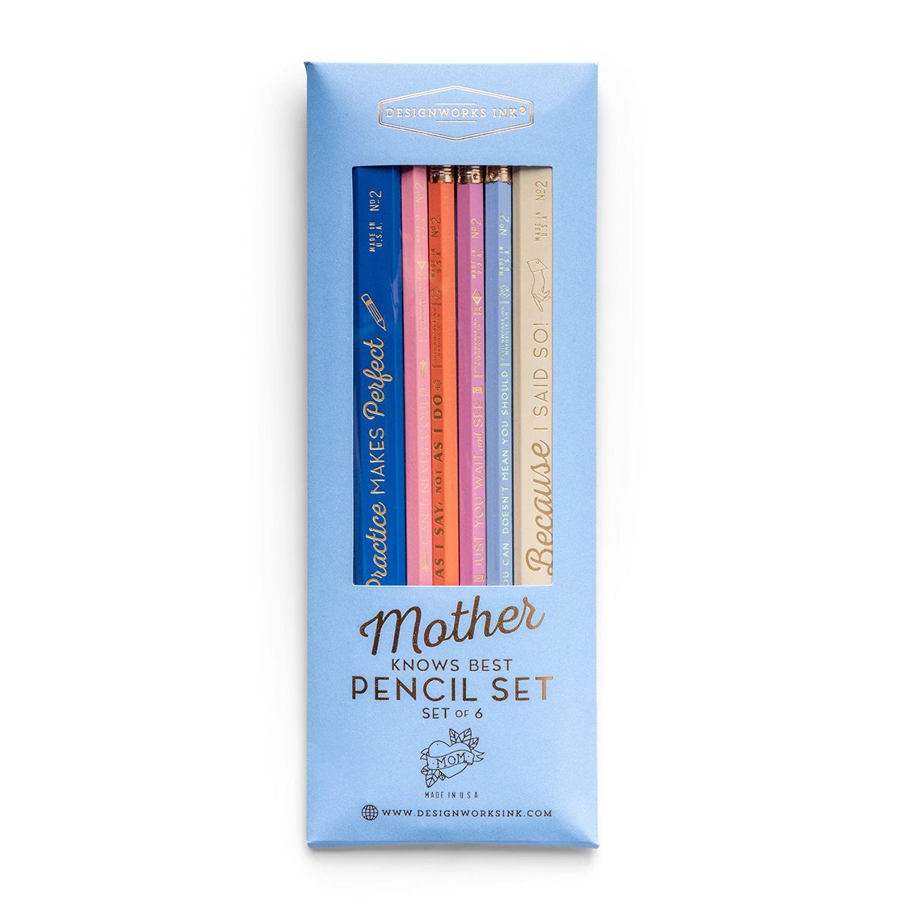 Stylowy zestaw ołówków MOTHER KNOWS BEST