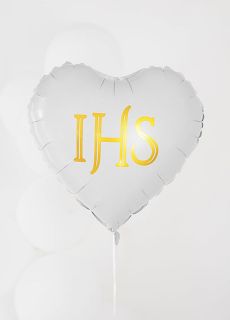 Balon IHS na Komuni wit 45 cm