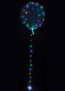 Balon KOLOROWY LED przezroczysty