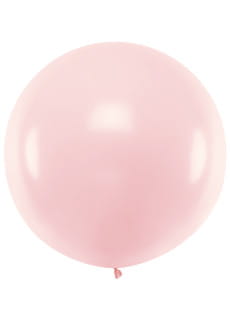 Balon pastelowy OLBRZYM jasnorowy 1m