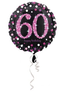 Balon foliowy 60 URODZINY Pink Celebration