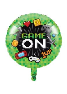 Balon foliowy GAME ON dla gracza 46cm