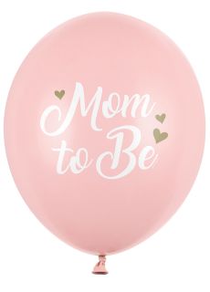 Balony na baby shower MOM TO BE rowe (6szt.)