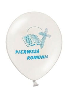 Balony I KOMUNIA biae balony komunijne (50szt.)