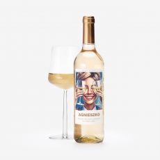 Biae wino dla przyjaciki MOCNE SZKA mieszny prezent urodzinowy