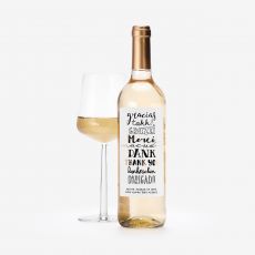 Biae wino personalizowane PODZIKOWANIE DLA PRACOWNIKA