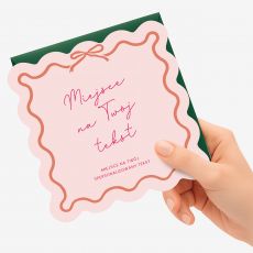 Personalizowany bilecik prezentowy rowy