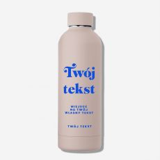 Butelka termiczna r�owa TW�J TEKST