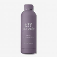 Butelka termiczna z grawerem �ZY KLIENT�W prezent do pracy