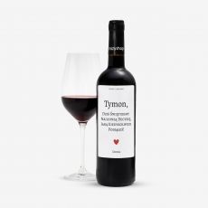 Czerwone wino dla ma na rocznic lubu NAJLEPSZA DECYZJA