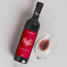 Czerwone wino na Walentynki